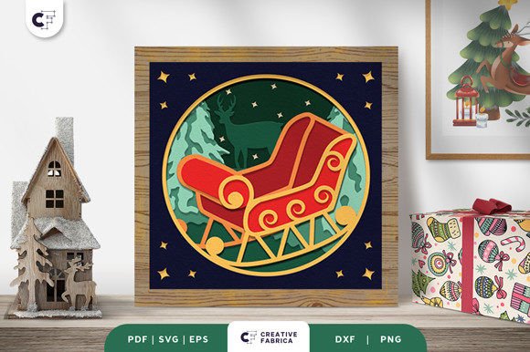3D SVG Christmas Sleigh: A Brand Review