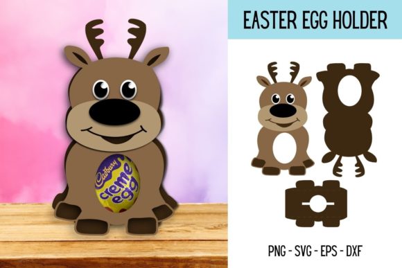 Fawn Egg Holder SVG: A 3D SVG for Shapes & Branding
