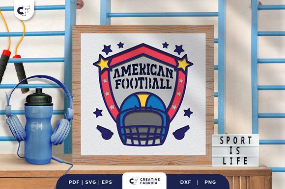 Football 3D Light Box Papercut SVG: A Sports Design Review