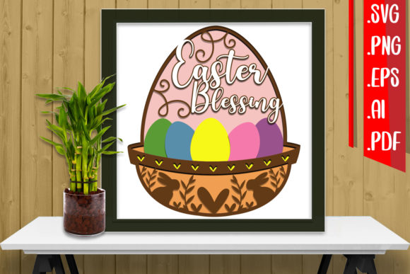 Layered Easter Papercut 5 SVG: A 3D SVG Review for Shadow Boxes