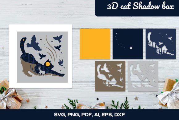 Review: 3D Cat Shadow Box Layered Papercut Design