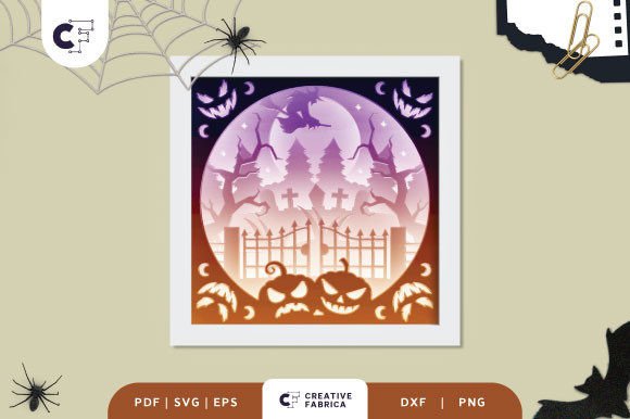 Review: 3D SVG Halloween Shadow Box for Spooky Scenes
