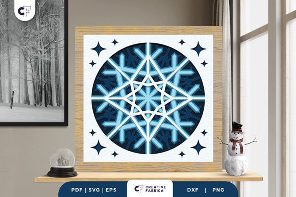 Review: Intricate Snowfall Shadow Box SVG for Winter Projects