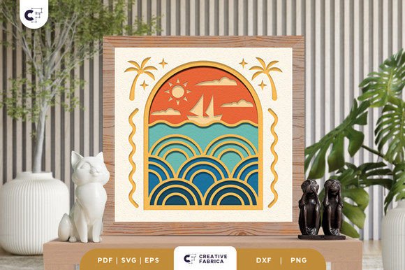 Summer 3D SVG: Beach Sailboat Review