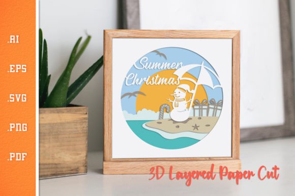 Summer Christmas 3D SVG: A Designer's Review