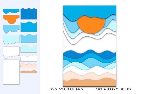 Waves, Ocean, Landscape Svg 3d: Essential 3D SVG Shapes