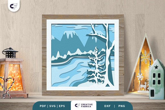 Winter River Forest 3D SVG: A Seasonal Brand Asset Review